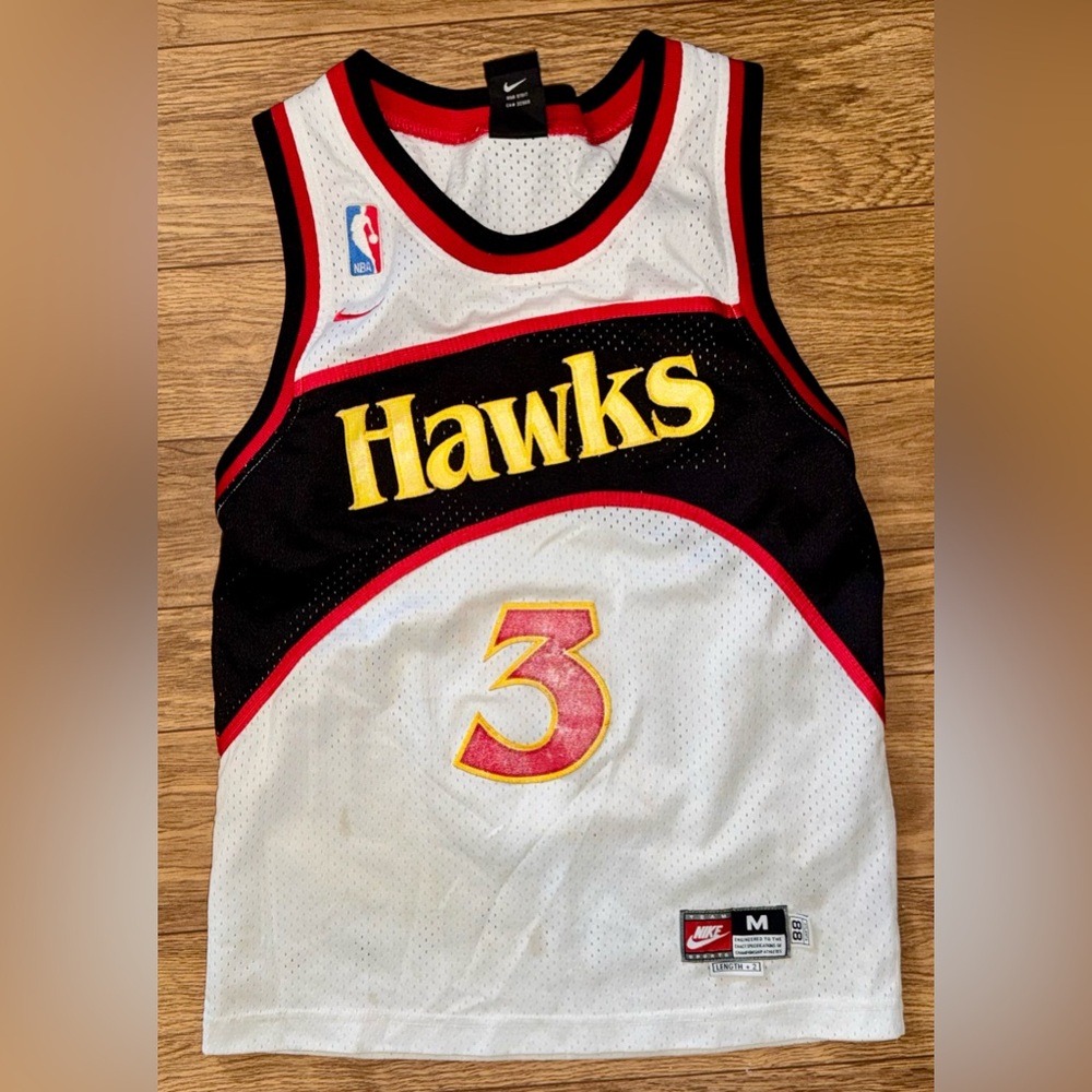 Vintage Nike NBA Atlanta Hawks Abdur-Rahim 3 Jersey Medium